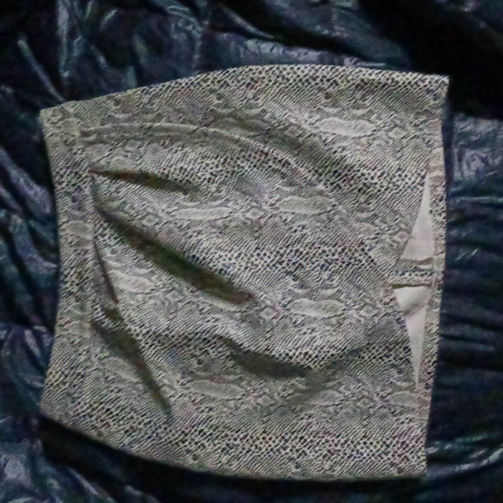 Altard State snake skin print mini skirt